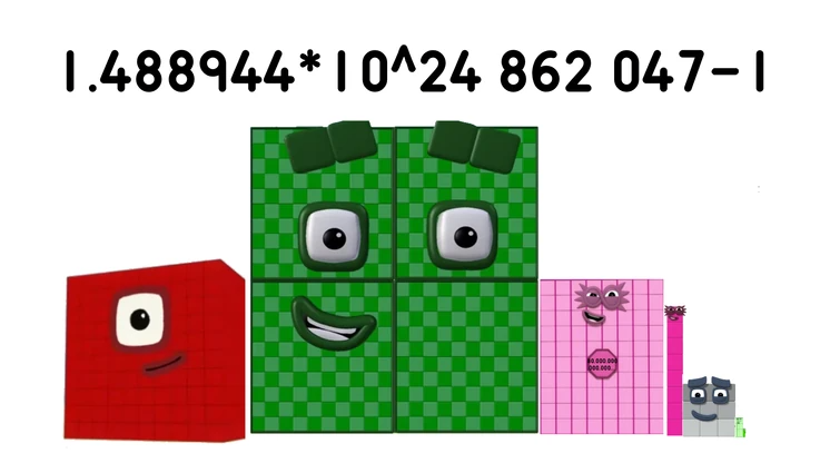 Numberblock 1.488944*10^24862047-1 Blank Meme Template