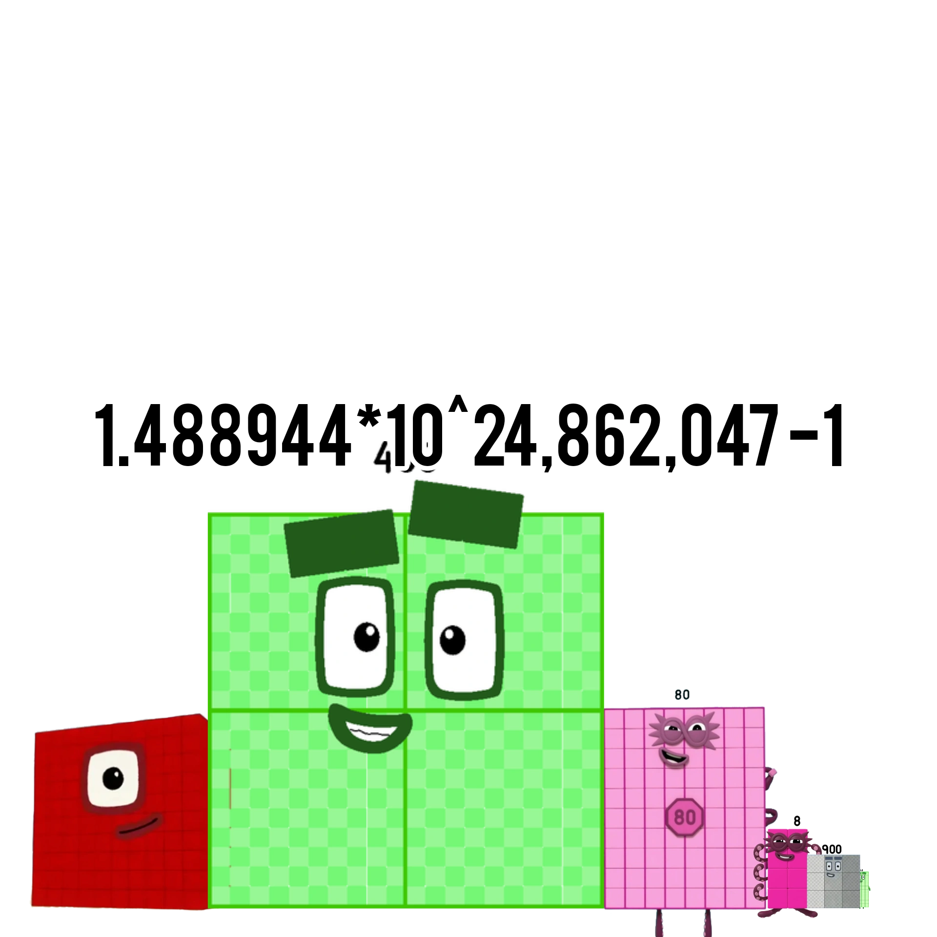 Numberblock 1.488944*10^24862047-1 Blank Meme Template