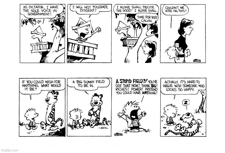 image tagged in calvin and hobbes,comics | made w/ Imgflip meme maker