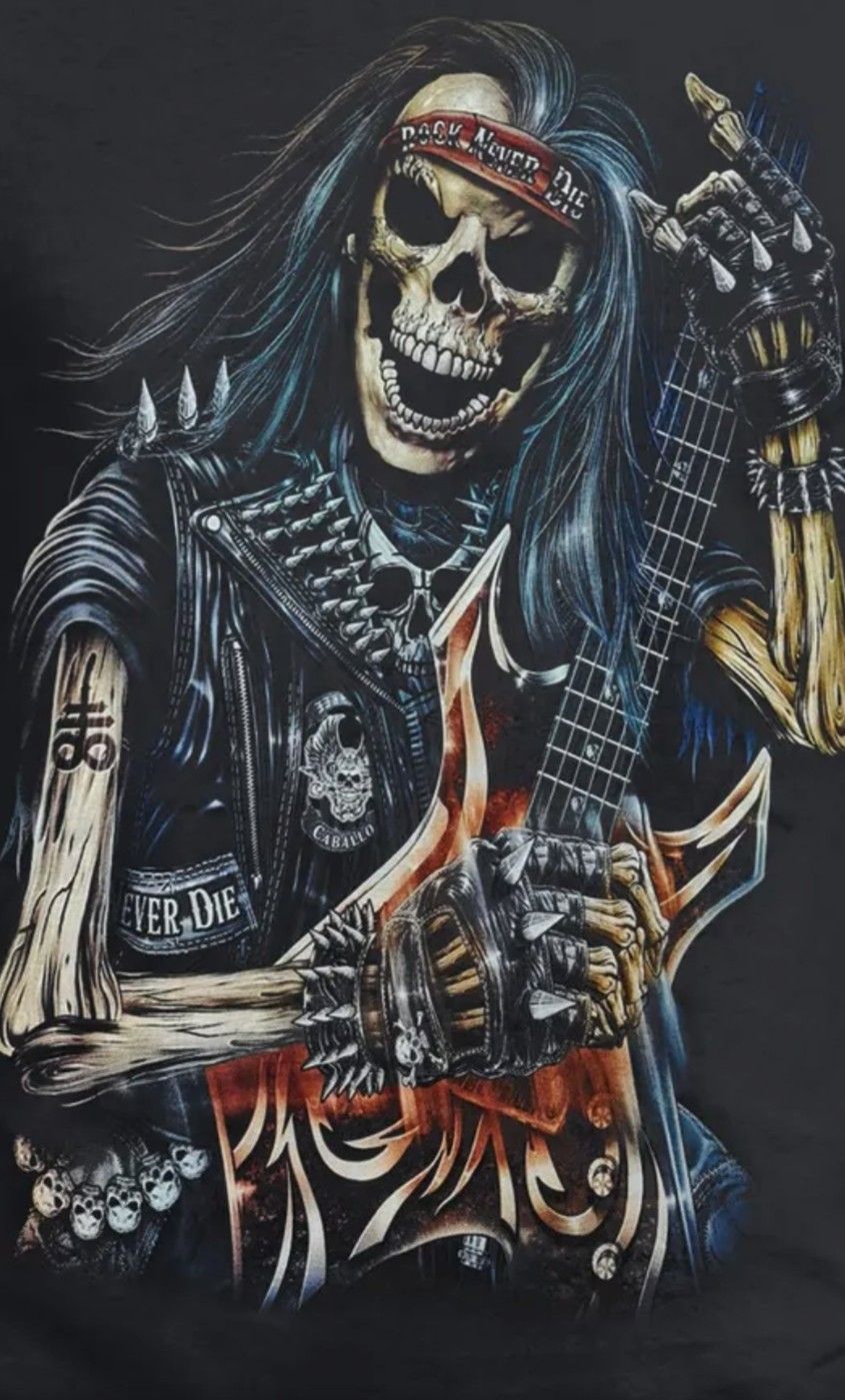 HeaVy Metal Skeleton Blank Meme Template