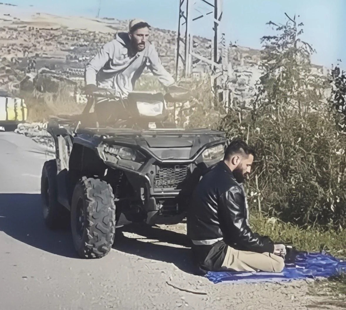 High Quality Israeli settlers running over Palestinian civillian Blank Meme Template