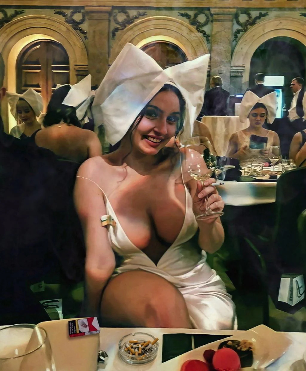 Tipsy tina Blank Meme Template