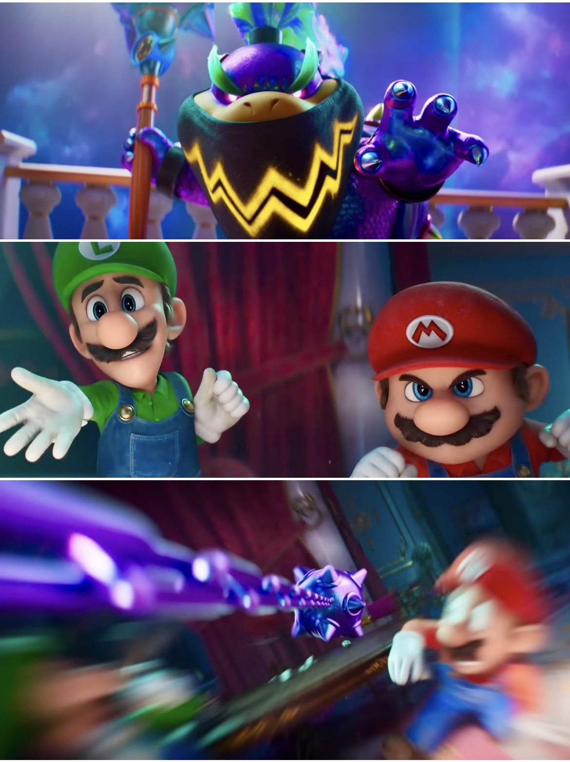 Bowser Jr. vs Mario and Luigi Blank Meme Template