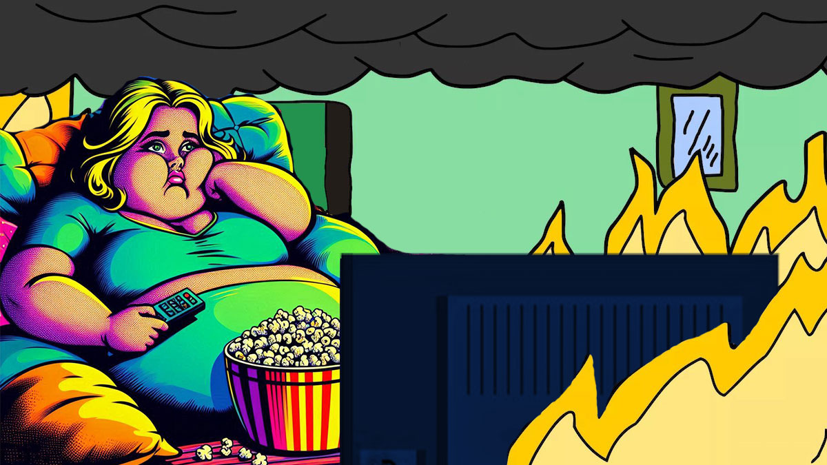 lonely tv Blank Meme Template