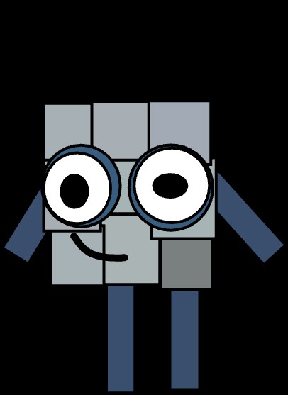 Numberblock Poorly Drawn 9 Blank Meme Template