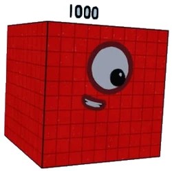 Numberblock 1000 Blank Meme Template