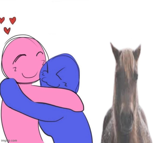 Evil and intimidating horse - blank Blank Meme Template