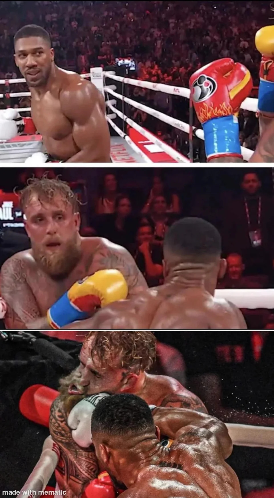 Jake Paul knockout Blank Meme Template