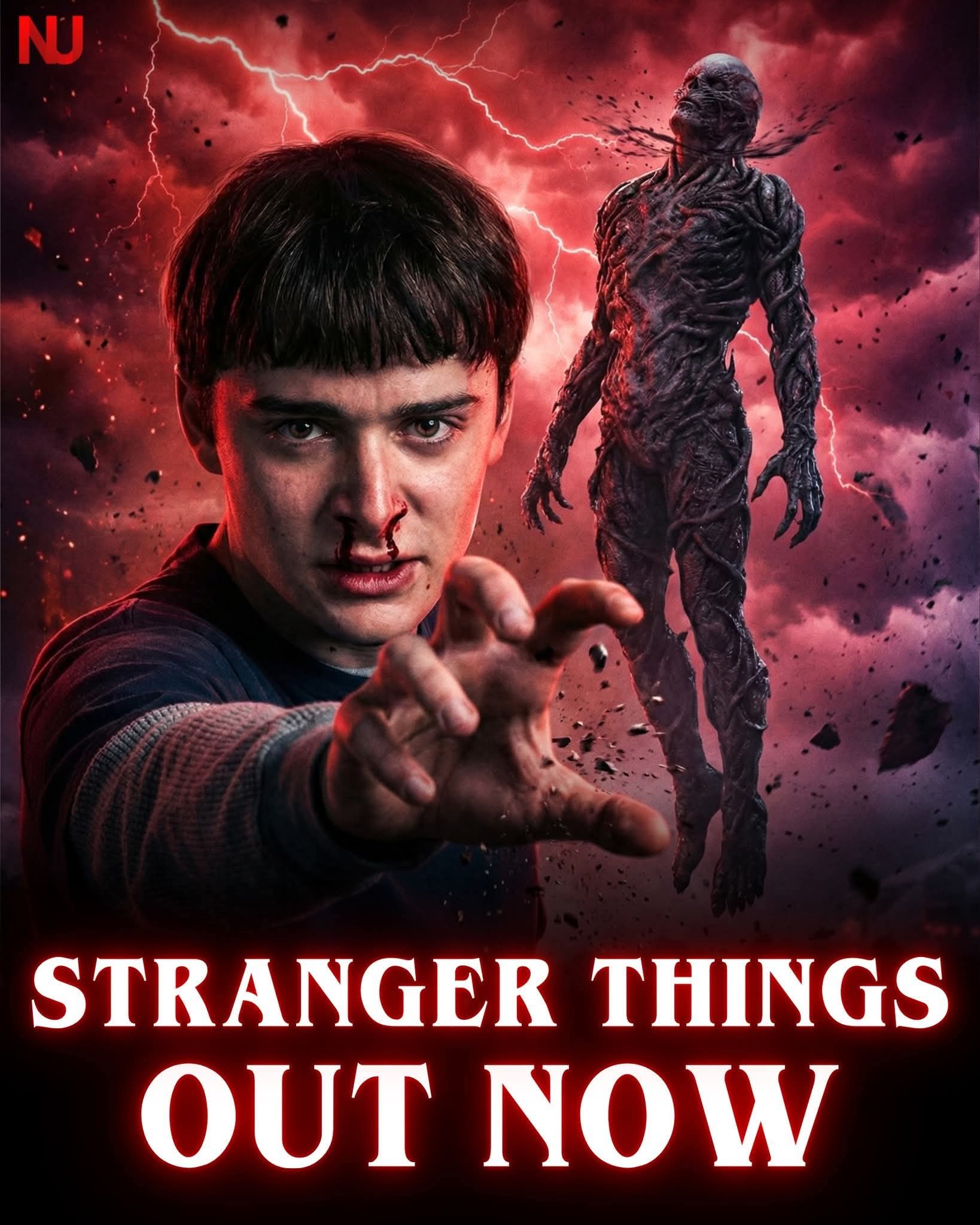 Stranger Things Rainbow Blank Meme Template