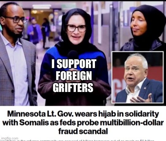 I SUPPORT FOREIGN GRIFTERS | made w/ Imgflip meme maker