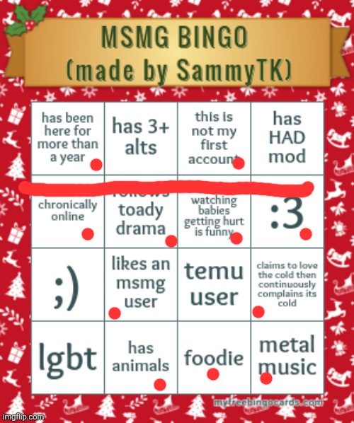 sam's msmg bingo | image tagged in sam's msmg bingo | made w/ Imgflip meme maker