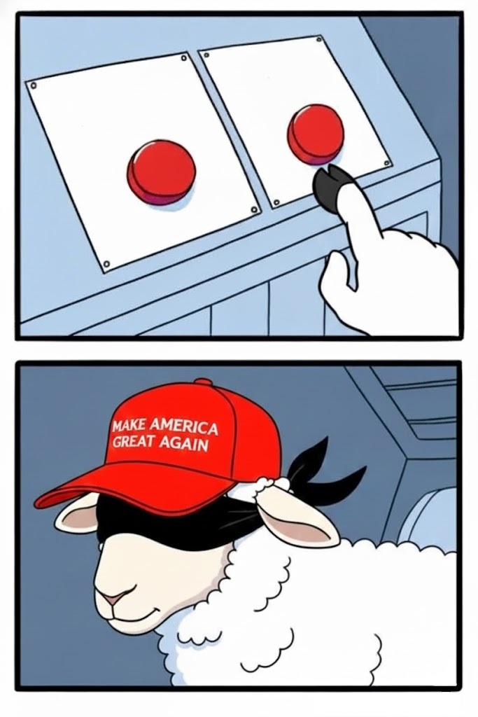 TWO BUTTONS Blank Meme Template