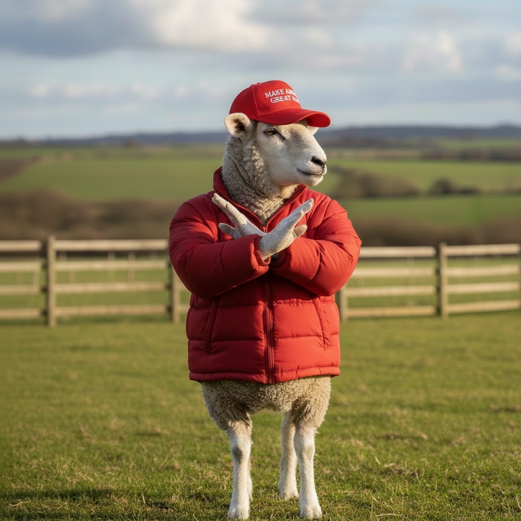 SHEEP NO Blank Meme Template