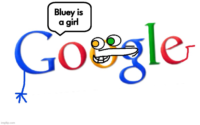 Bluey is
a girl | made w/ Imgflip meme maker