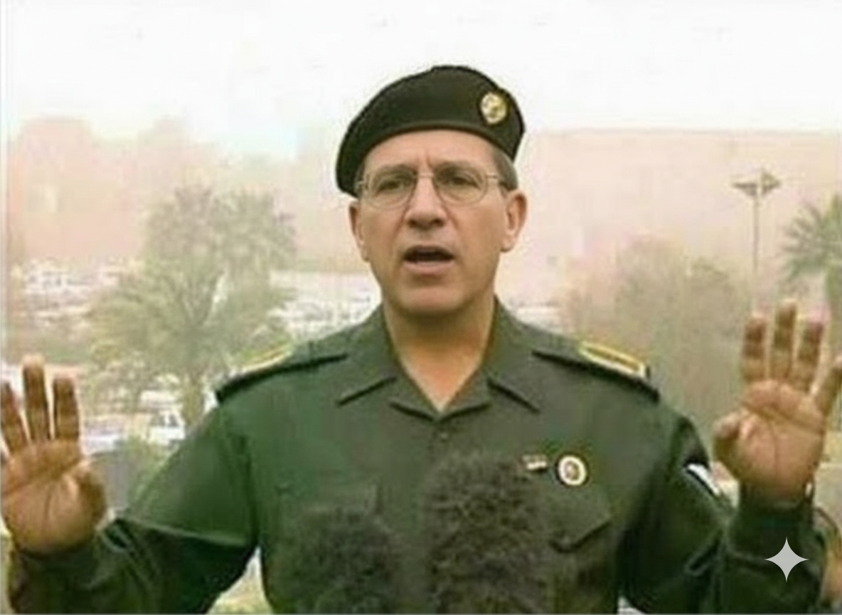 Baghdad Bob Tim Walz Blank Meme Template