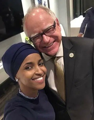 High Quality Walz and ilhan Blank Meme Template