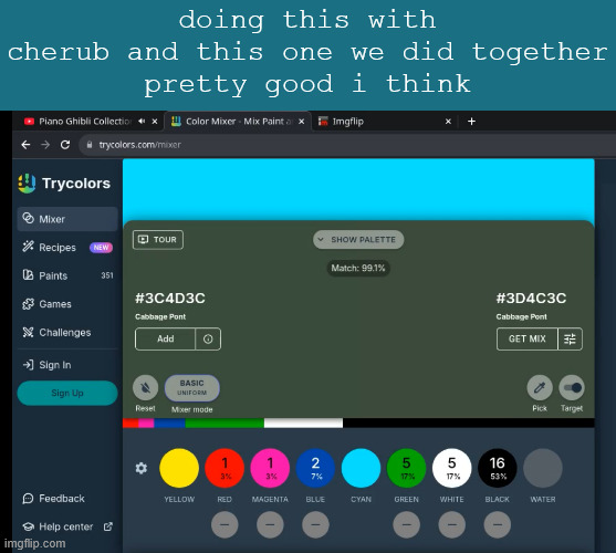doing this with cherub and this one we did together

pretty good i think | made w/ Imgflip meme maker