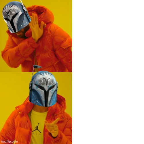 Bo Katan: no, yes Blank Meme Template