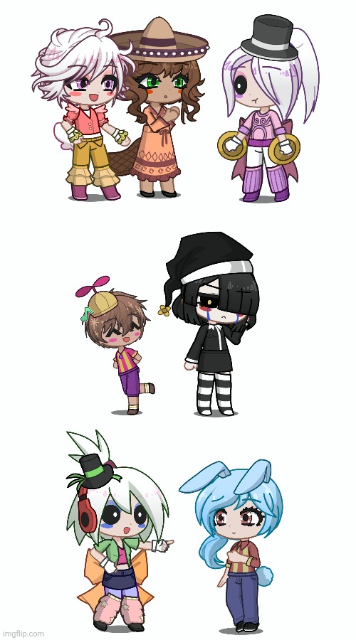 Both Music Mans (er..."The Conductors" in this AU), Security Puppet, and Dee Dee | made w/ Imgflip meme maker