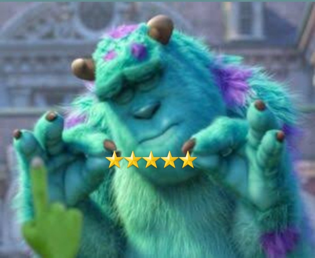 sully 5 star Blank Meme Template