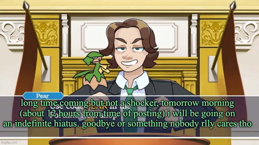 WATCH TOON TURF BTW ITS MY DYING WISH | long time coming but not a shocker, tomorrow morning (about 12 hours from time of posting) i will be going on an indefinite hiatus. goodbye or something nobody rlly cares tho | image tagged in use code pear in the fn item shop | made w/ Imgflip meme maker