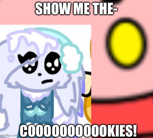 Show me the cookies | SHOW ME THE-; COOOOOOOOOOKIES! | image tagged in funny memes | made w/ Imgflip meme maker