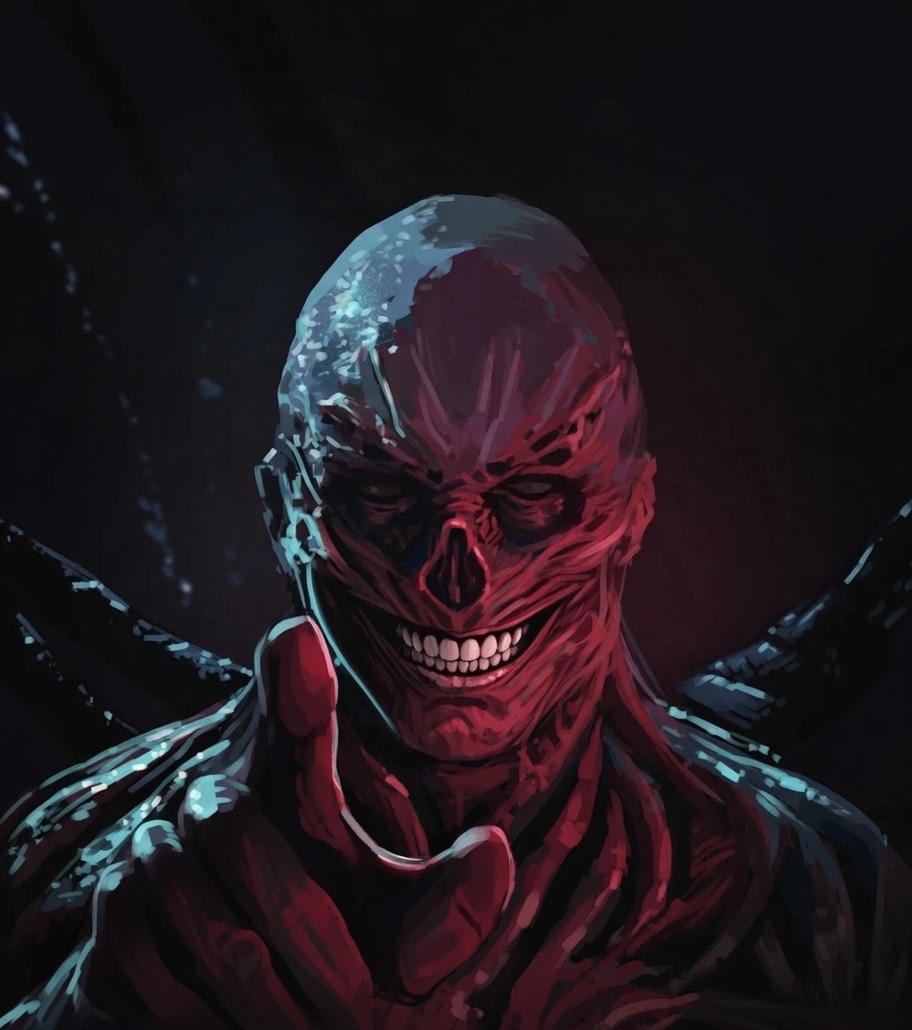 Vecna laughing Blank Meme Template