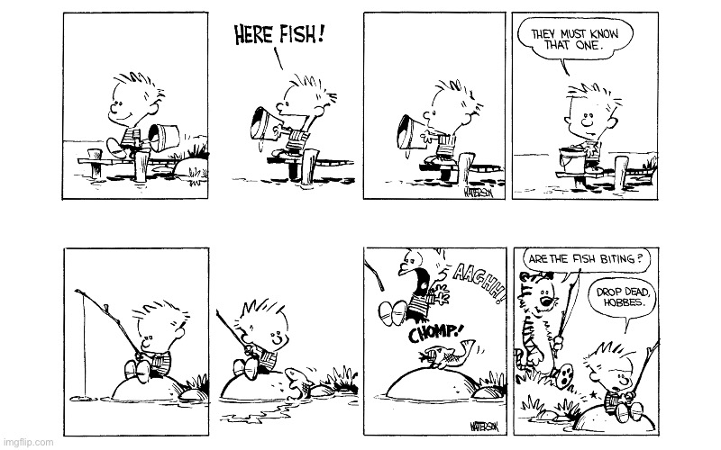image tagged in calvin and hobbes,comics | made w/ Imgflip meme maker
