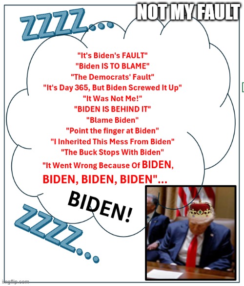 Biden's Fault | NOT MY FAULT | image tagged in biden's fault | made w/ Imgflip meme maker