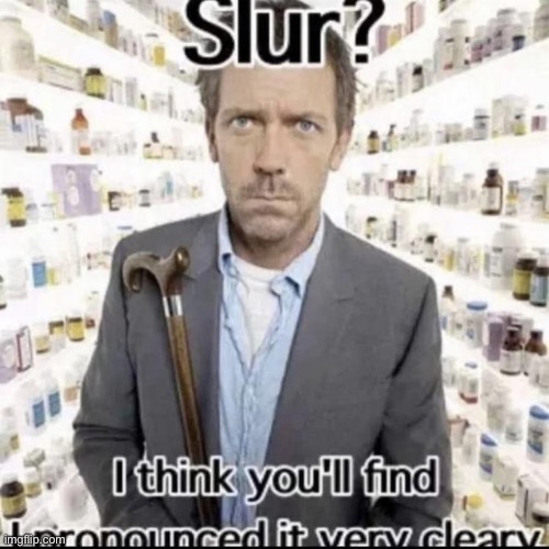 SLUR? | image tagged in slur | made w/ Imgflip meme maker