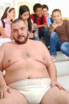 Fat man wearing a diaper sex Blank Meme Template