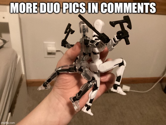 Me, my brother, and my cousin took those pics | MORE DUO PICS IN COMMENTS | made w/ Imgflip meme maker