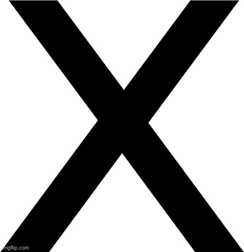 X | image tagged in x | made w/ Imgflip meme maker