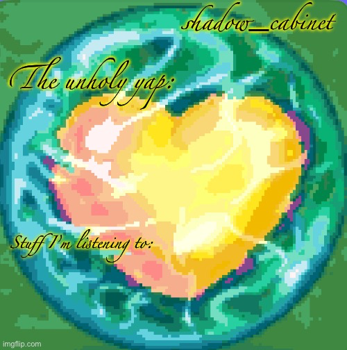 High Quality SC's heart orb announcement temp Blank Meme Template