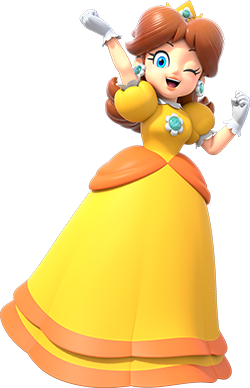 Princess daisy from mario (PNG) Blank Meme Template