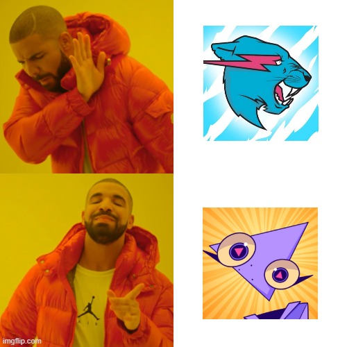 IIII thought It'd be cool... Ft.  MrBeast and Gooseworx | image tagged in memes,drake hotline bling,gooseworx,mrbeast | made w/ Imgflip meme maker