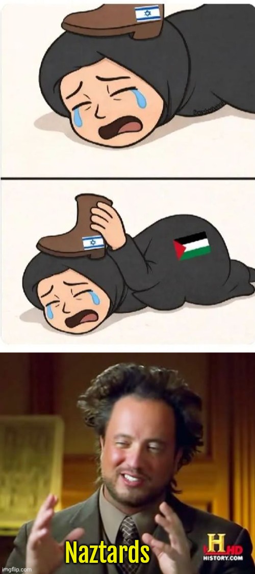 National Socialists and their propaganda | Naztards | image tagged in ancient aliens,palestine,israel,nazis,socialism | made w/ Imgflip meme maker