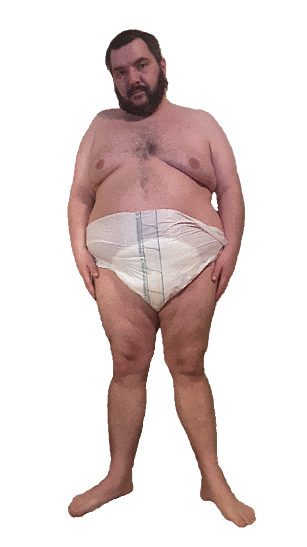 Fat man in a diaper Blank Meme Template