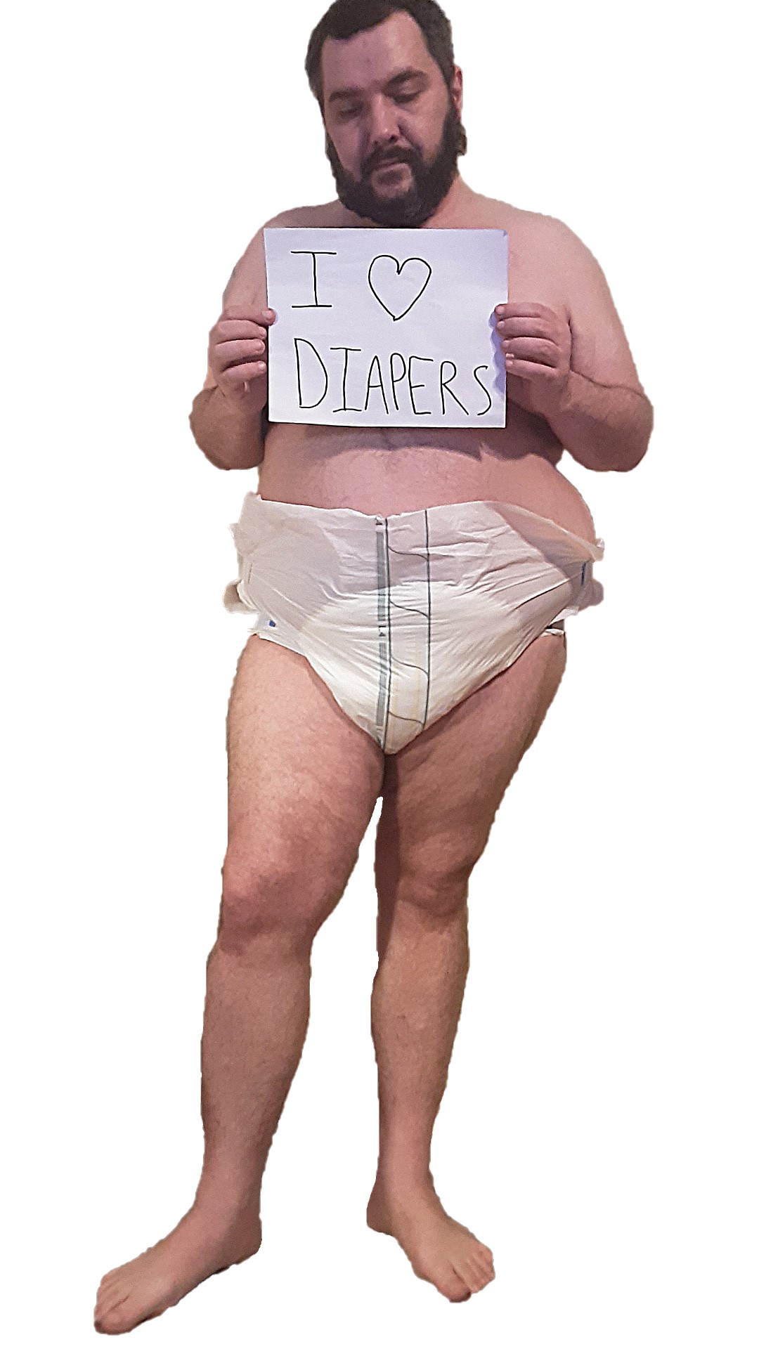 Fat man in a diaper Blank Meme Template
