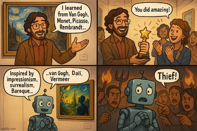 Its hypocrite; Ai ART IS REAL ART | made w/ Imgflip meme maker