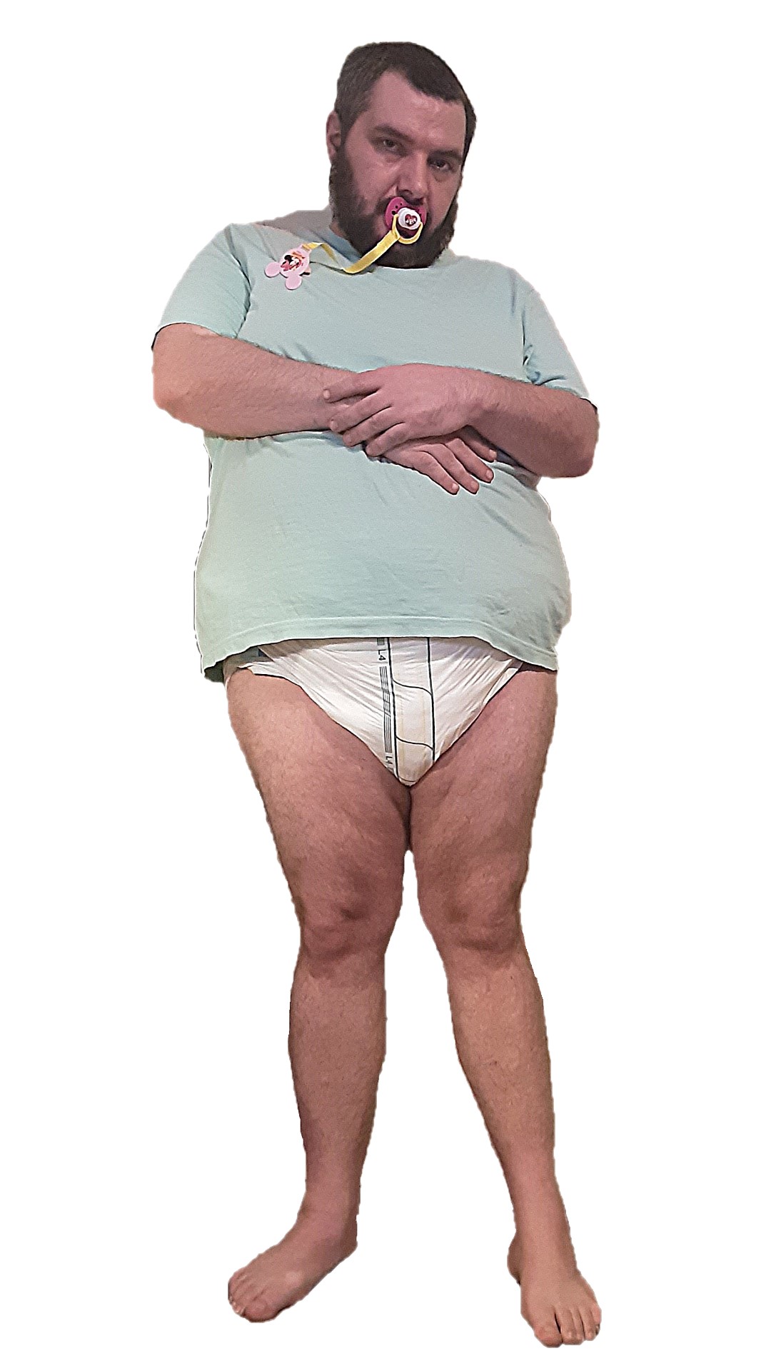 Fat man in a diaper Blank Meme Template