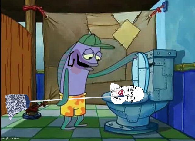 a0dwkr | image tagged in oh thats a toilet spongebob fish | made w/ Imgflip meme maker