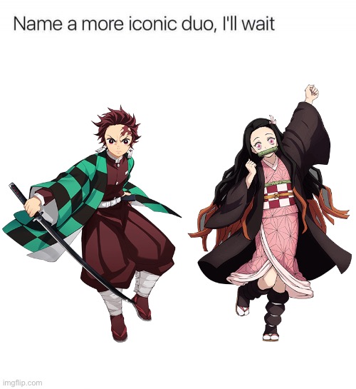 I’ll wait | image tagged in name a more iconic duo i'll wait | made w/ Imgflip meme maker