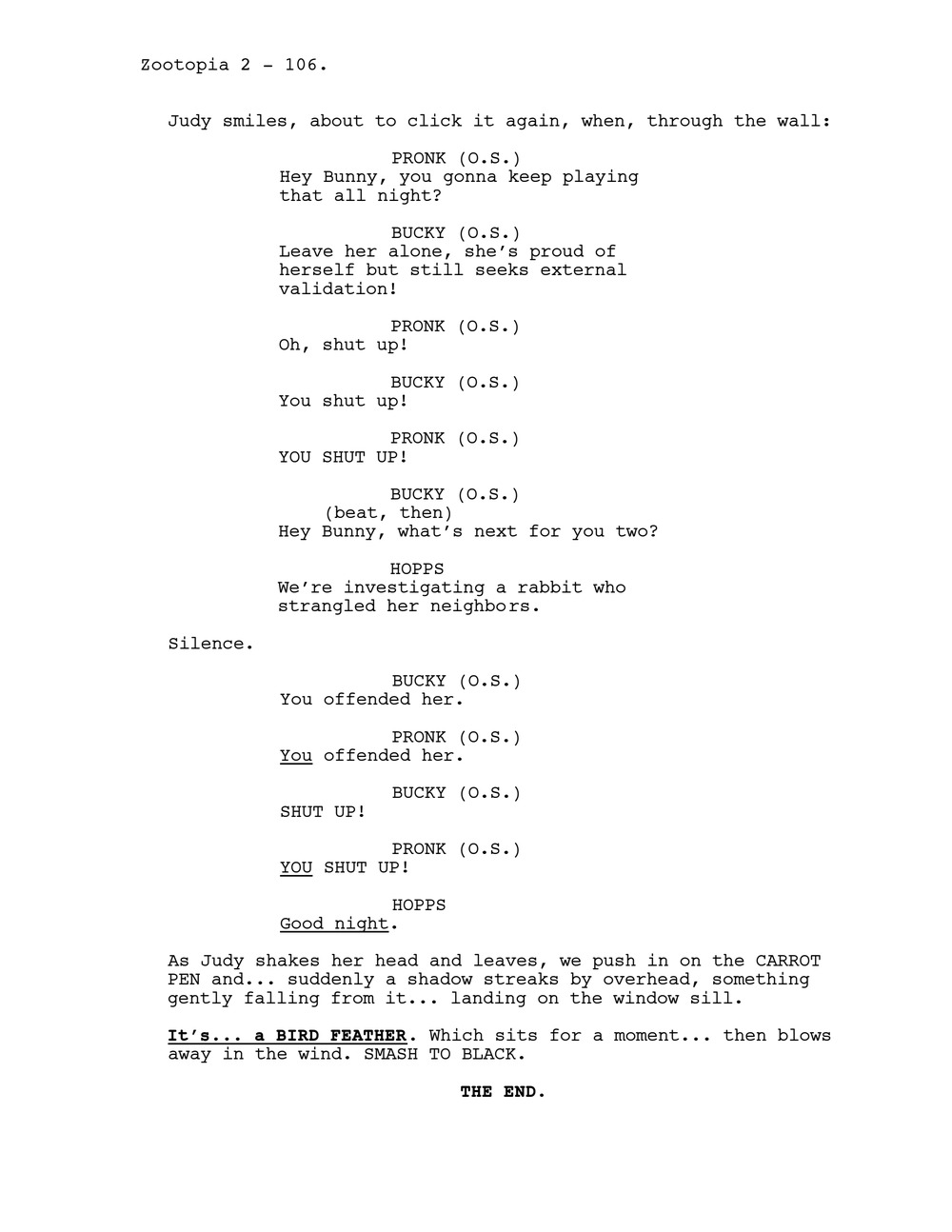 Zootopia 2 Script Written by Jared Bush Blank Meme Template