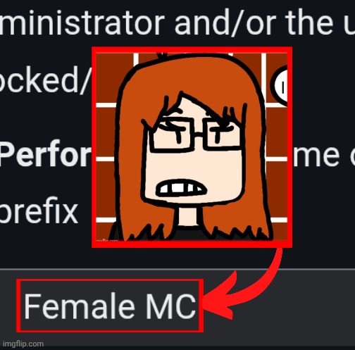 I gender swapped MC for this soundalike | image tagged in mc,name soundalikes,gender swap,female | made w/ Imgflip meme maker