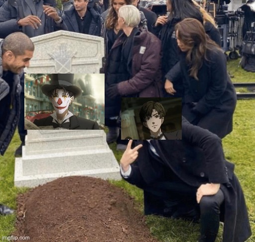 Ngl, no idea why I made this | image tagged in grant gustin over grave | made w/ Imgflip meme maker