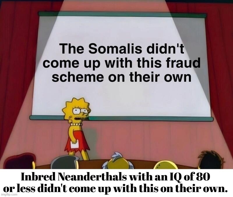 Inbred Neanderthals with an IQ of 80 or less didn't come up with this on their own. | image tagged in minnesota,fraud,somali pirates,minnesota vikings,patchy the pirate that's it,timmy tampon | made w/ Imgflip meme maker