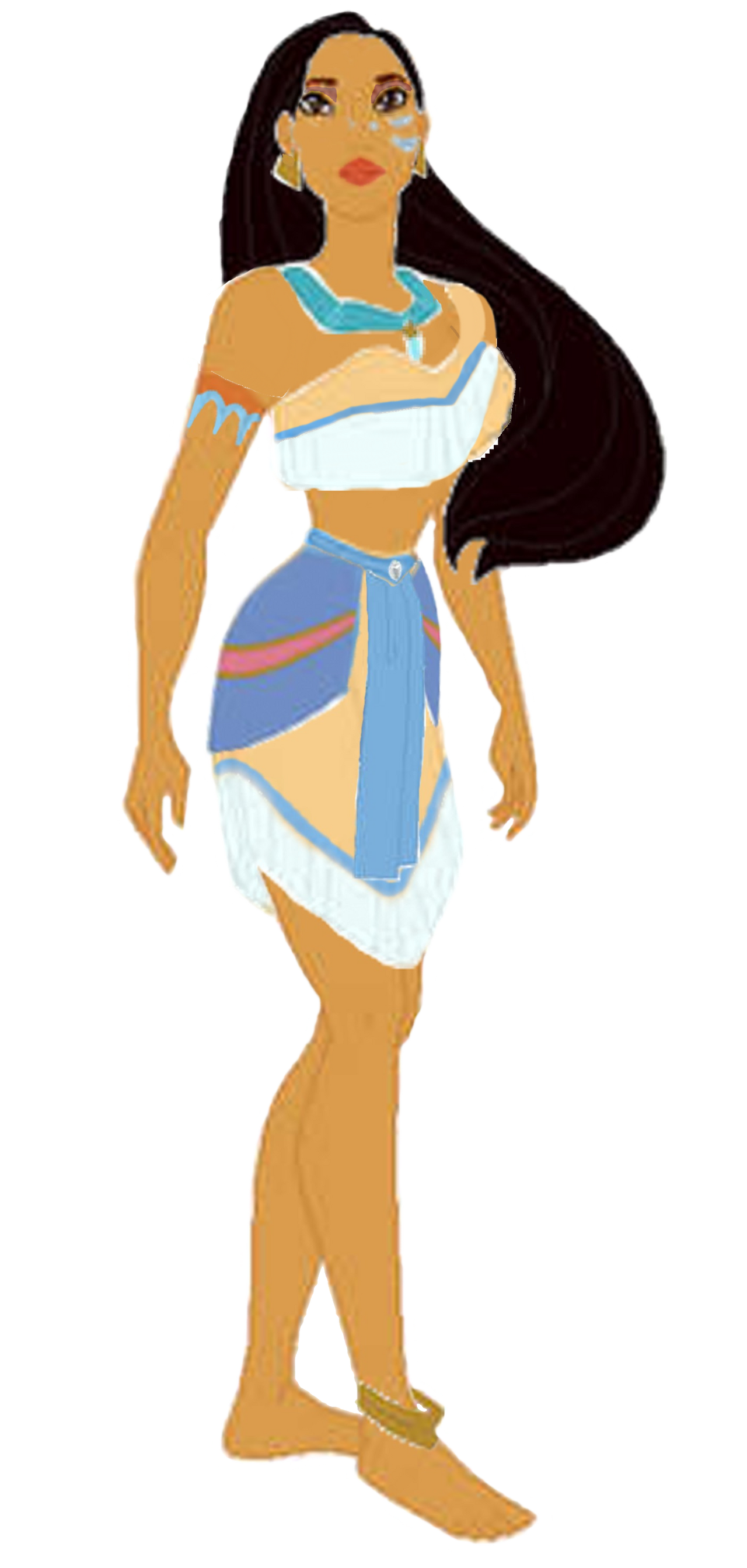 Disney Fusion: Pocahontas And Kidagakash Blank Meme Template