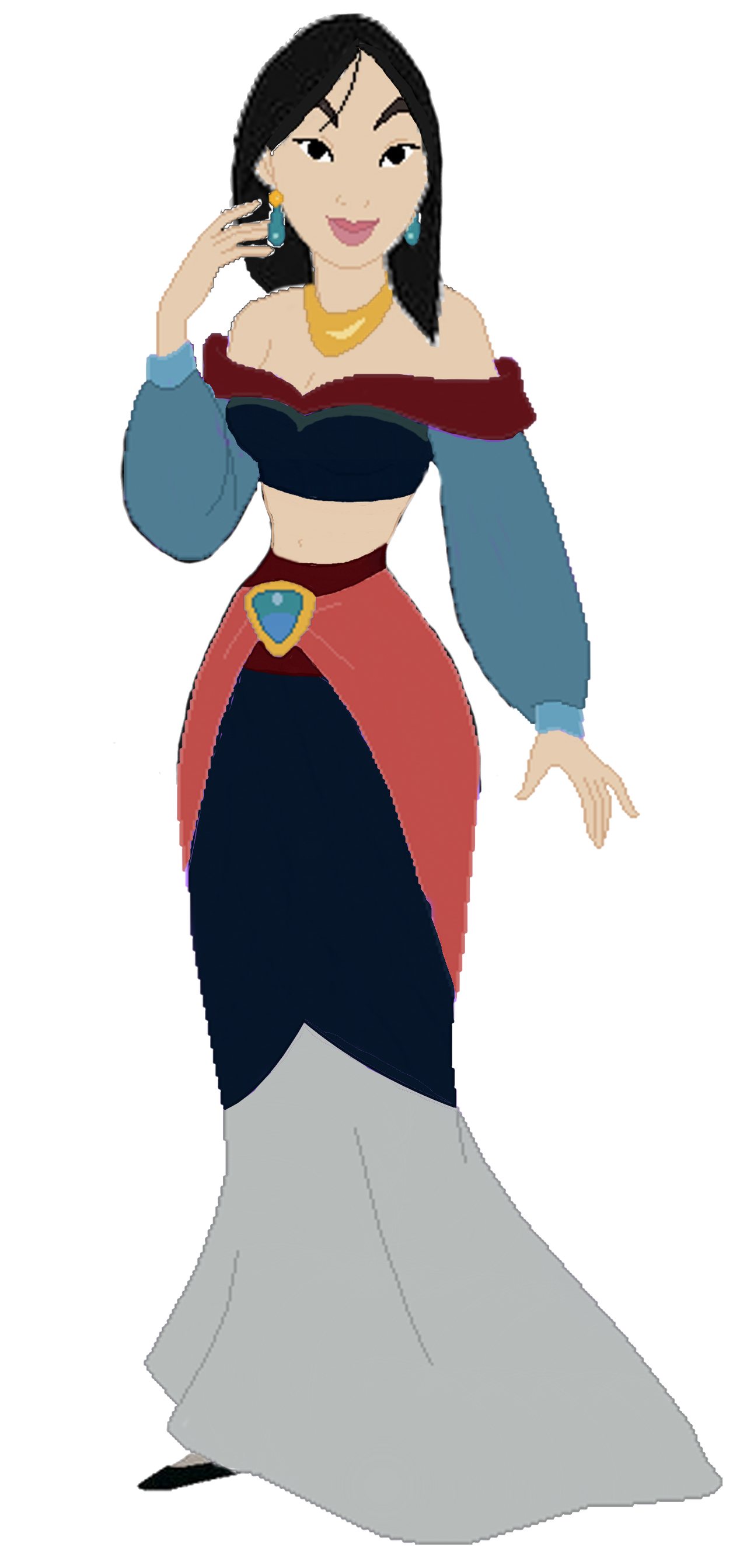 Disney Fusion: Mulan And Jasmine Blank Meme Template