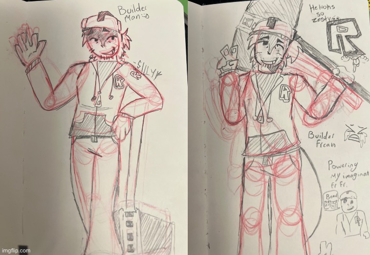 Some art [builderman] </3 | made w/ Imgflip meme maker